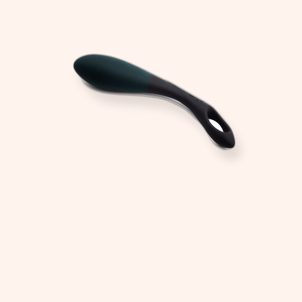 Stimulateur anal Black Heart Alive, sonde courbée en silicone