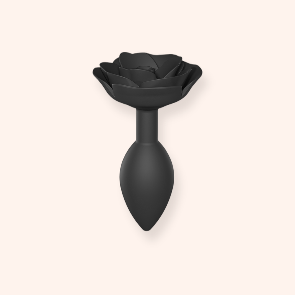 Plug anal bijou Open Roses Love to Love, base fleur en silicone