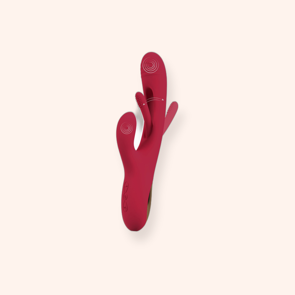 Vibromasseur rabbit à langue oscillante Sweet Smile