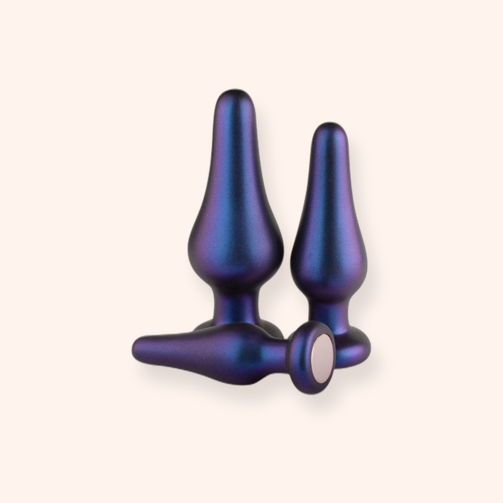 Kit de plugs anal Comet Hueman, 3 plugs