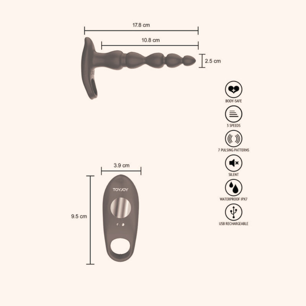 Elixer Toy Joy Vibromasseur double penetration