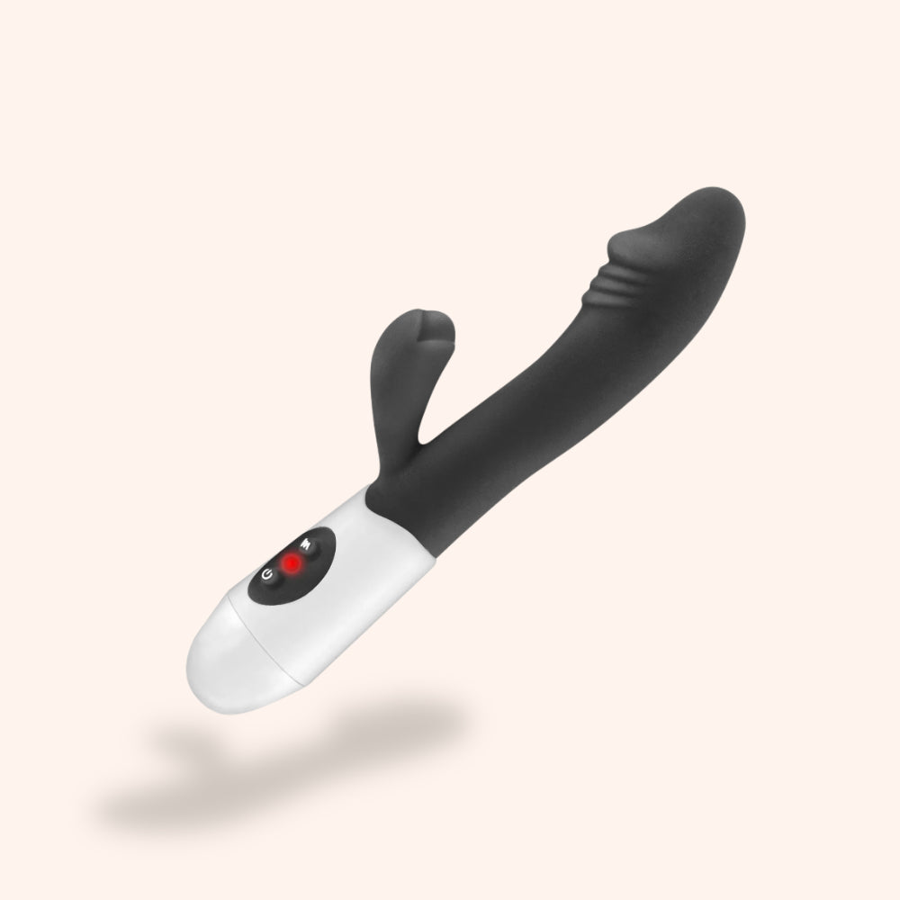 vibromasseur rabbit Vibromasseur/rabbit BABY RABBIT BLACK & GOLD 2.0 - RECHARGEABLE - Noir  Dorcel Dorcel