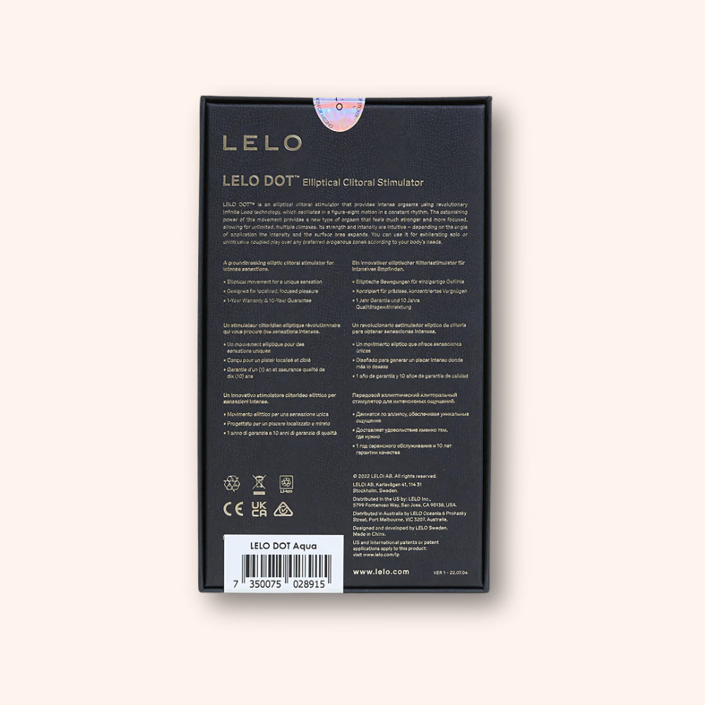 Lelo Dot bleu stimulateur clitoris