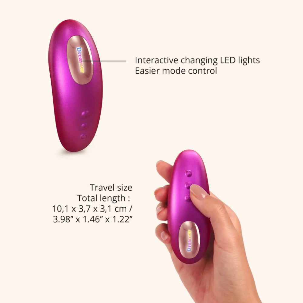 Masseur clitoridien telecommande Dreamer Love to Love berry