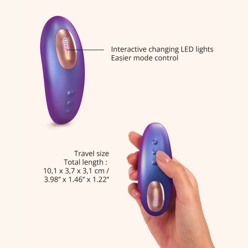 Masseur clitoridien telecommande Dreamer Love to Love berry night