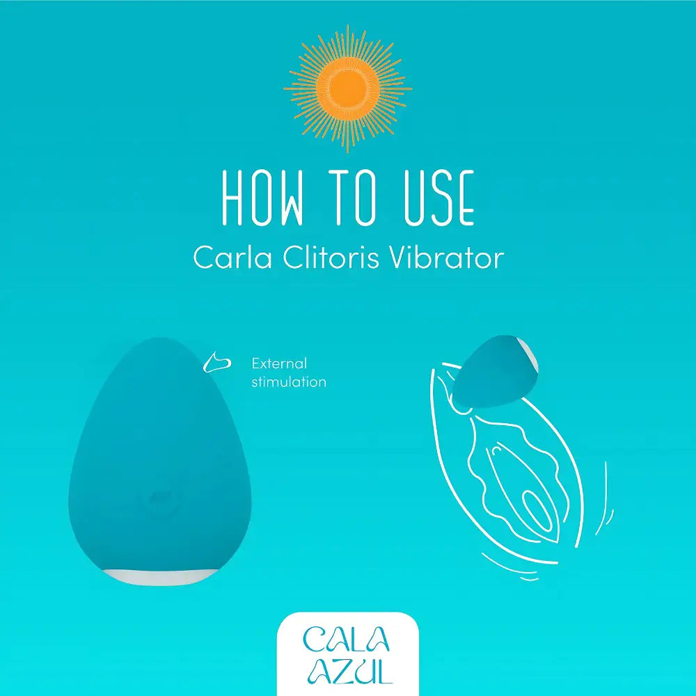 Mini vibromasseur clitoridien Carla Cala Azul