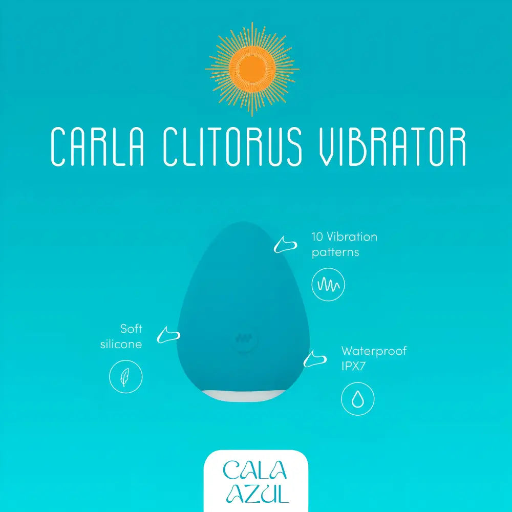 Mini vibromasseur clitoridien Carla Cala Azul