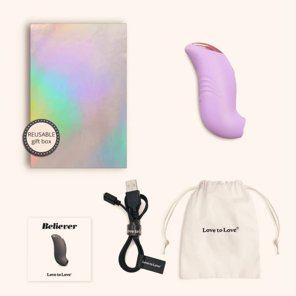 Stimulateur clitoridien Believer Love to Love mauve