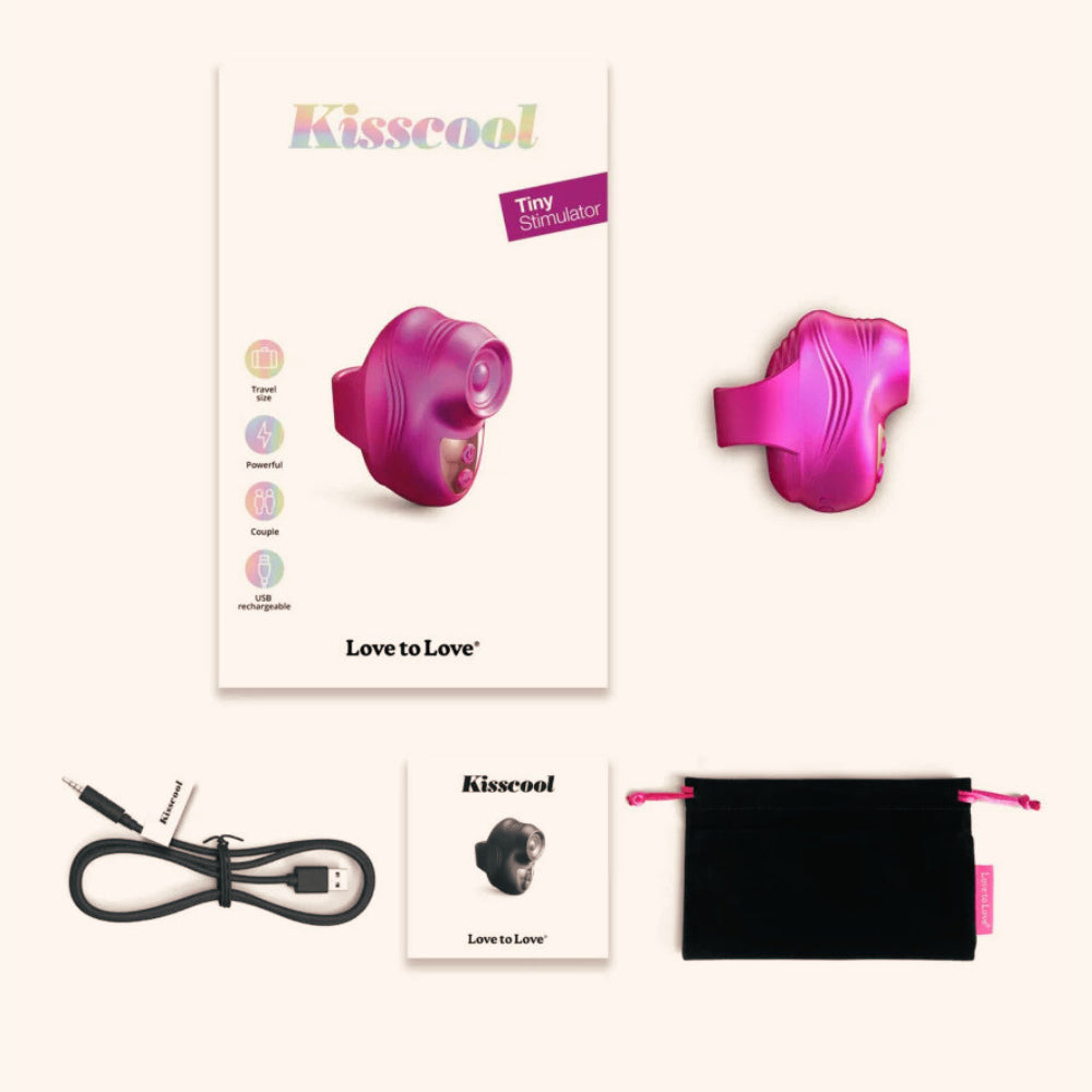 Stimulateur clitoridien Kisscool Love to Love fuschia