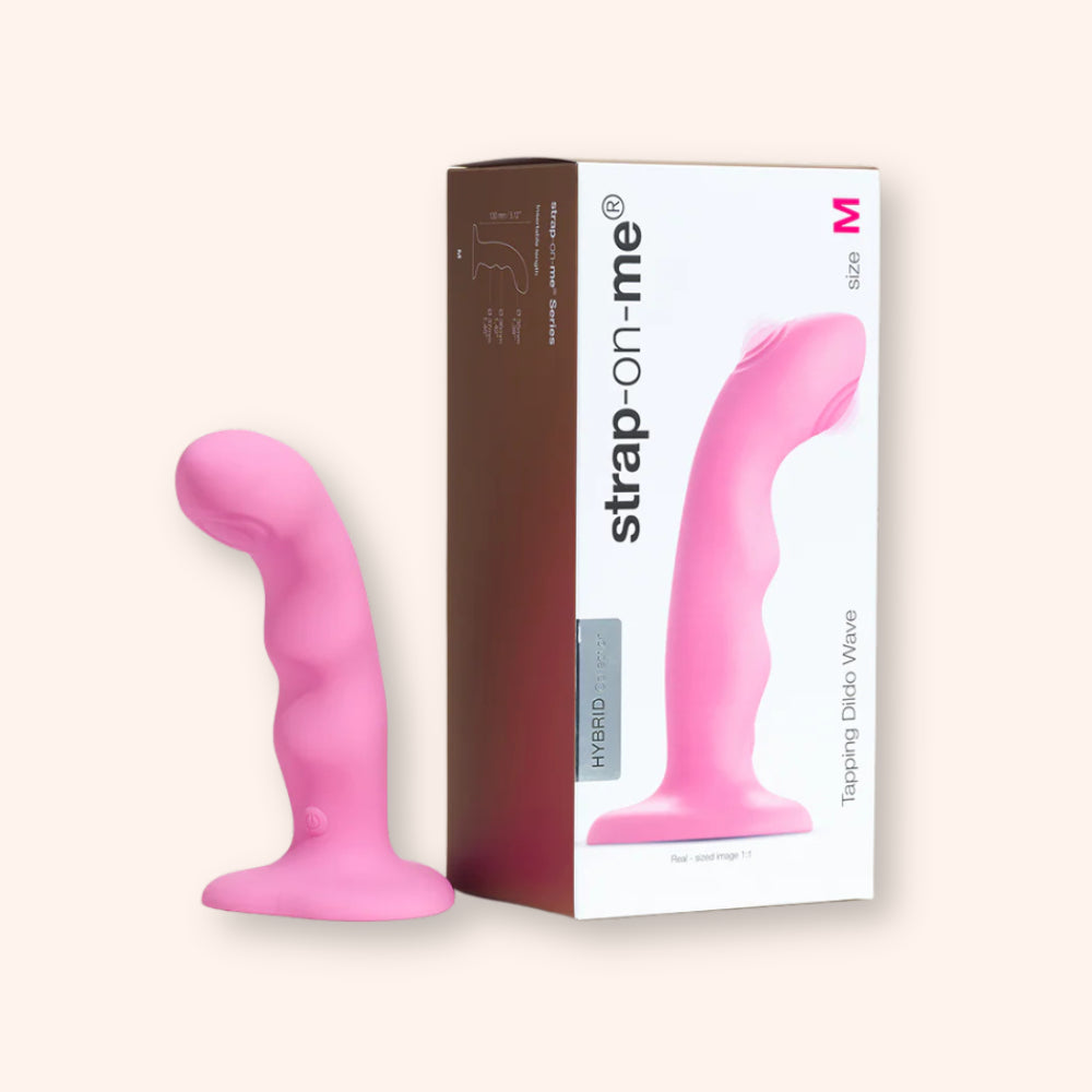 Tapping Dildo Wave Strap-on-Me rose