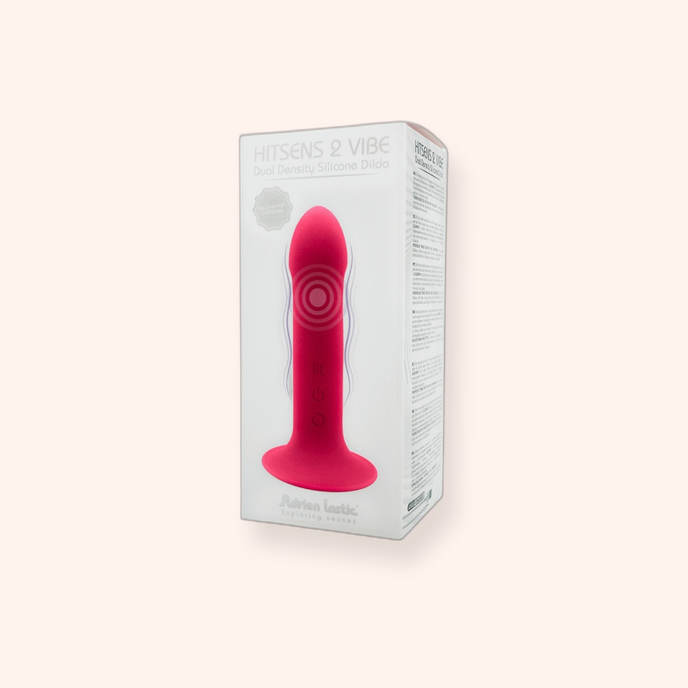 Vibromasseur Hitsens 2 Adrien Lastic, réaliste double densité à ventouse