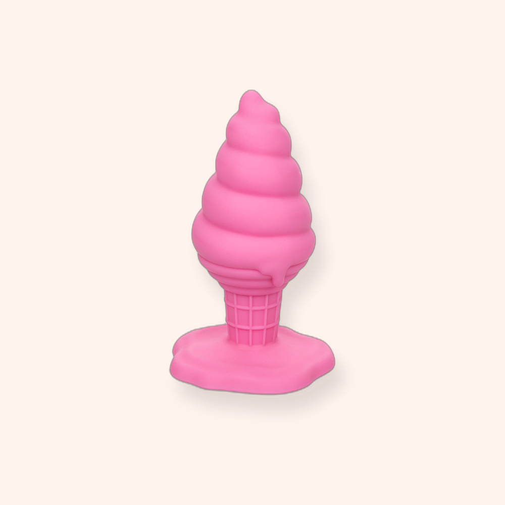 Plug anal Yum Bum Ice Cone Calexotics, forme glace en silicone