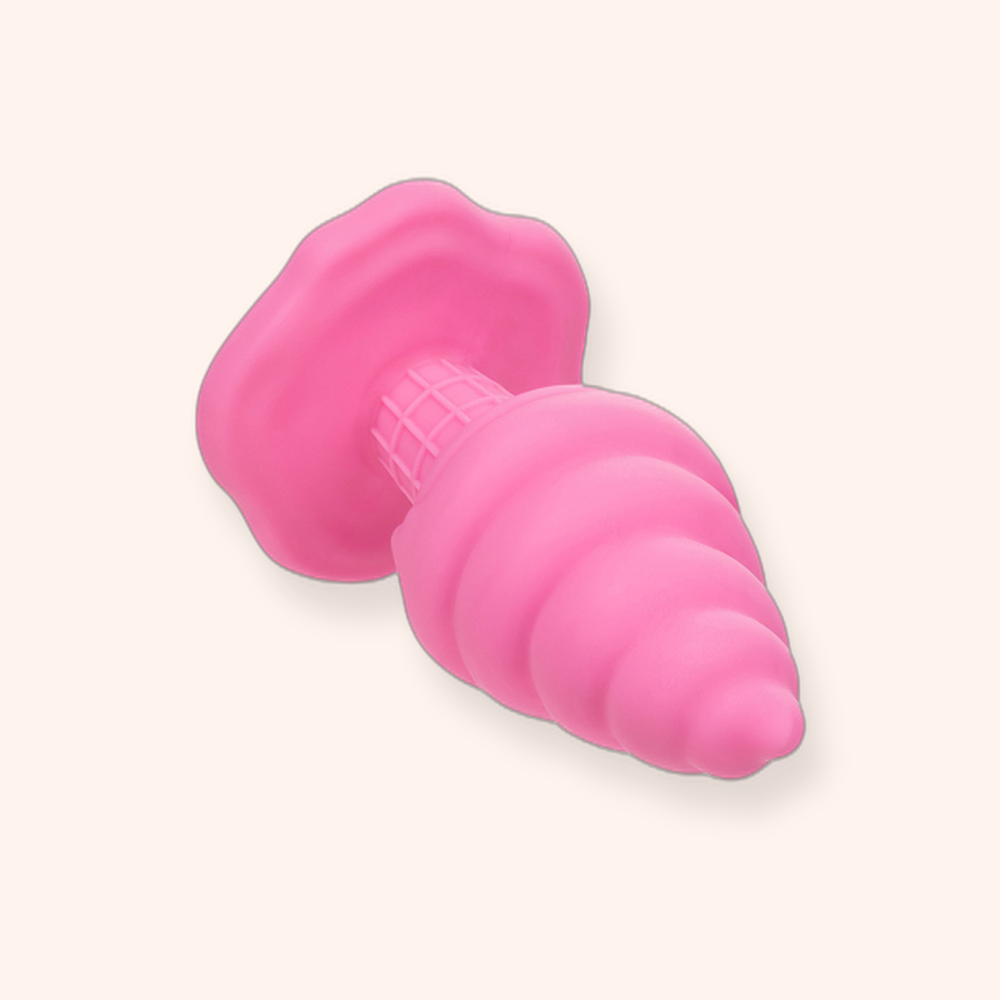 Plug anal Yum Bum Ice Cone Calexotics, forme glace en silicone