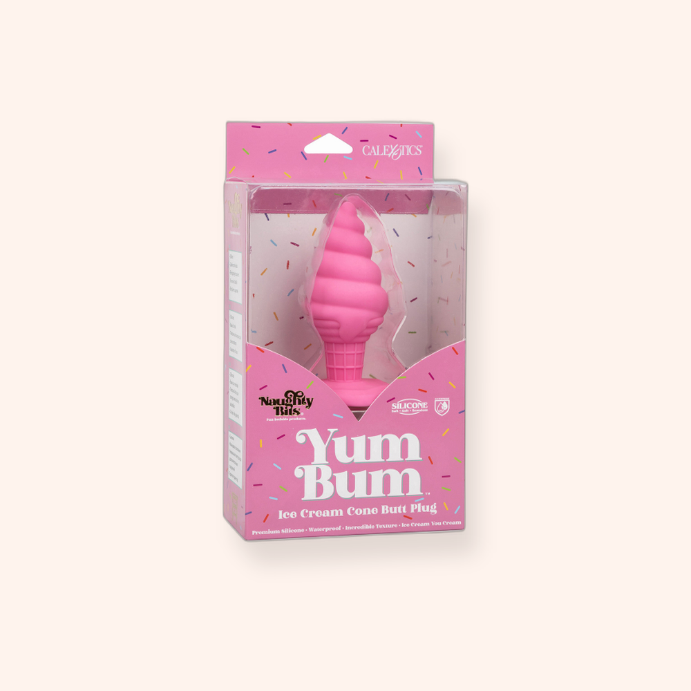 Plug anal Yum Bum Ice Cone Calexotics, forme glace en silicone