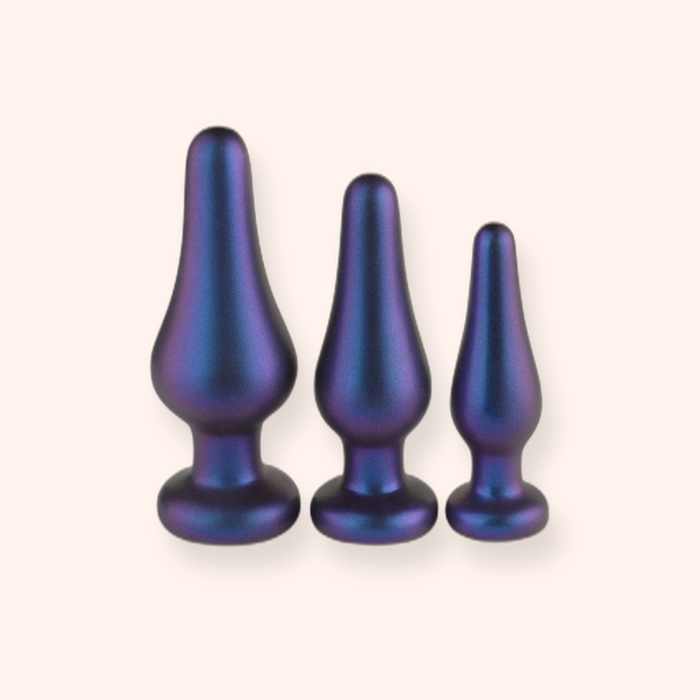 Kit de plugs anal Comet Hueman, 3 plugs