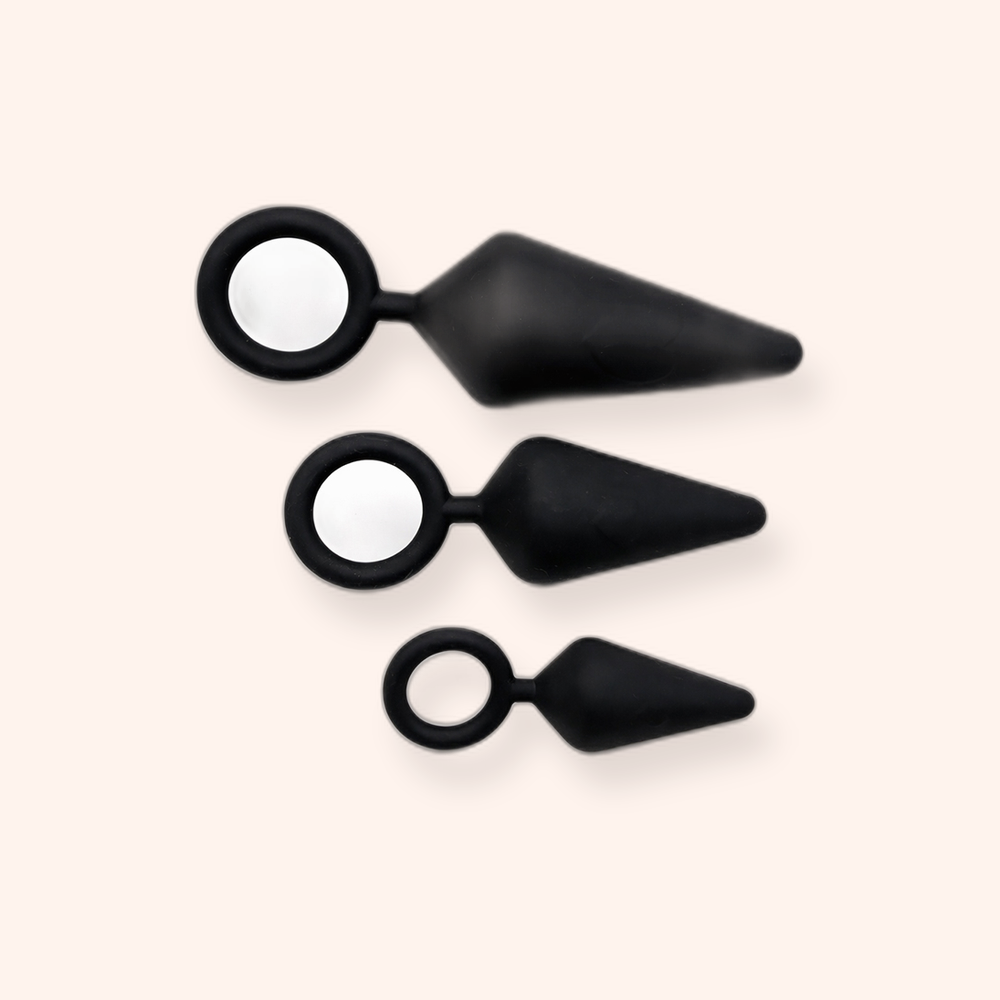 Kit d'entraînement anal Litolu, 3 plugs en silicone