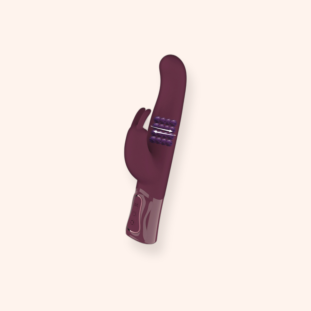 Vibromasseur rabbit rotatif triple stimulation XXL She.E.O