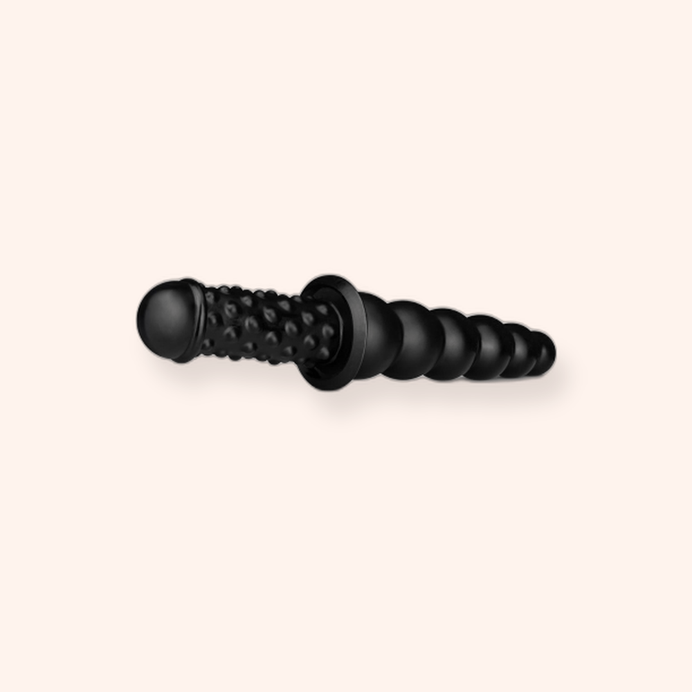 Double gode anal Akimbo BUTTR, silicone 35 cm