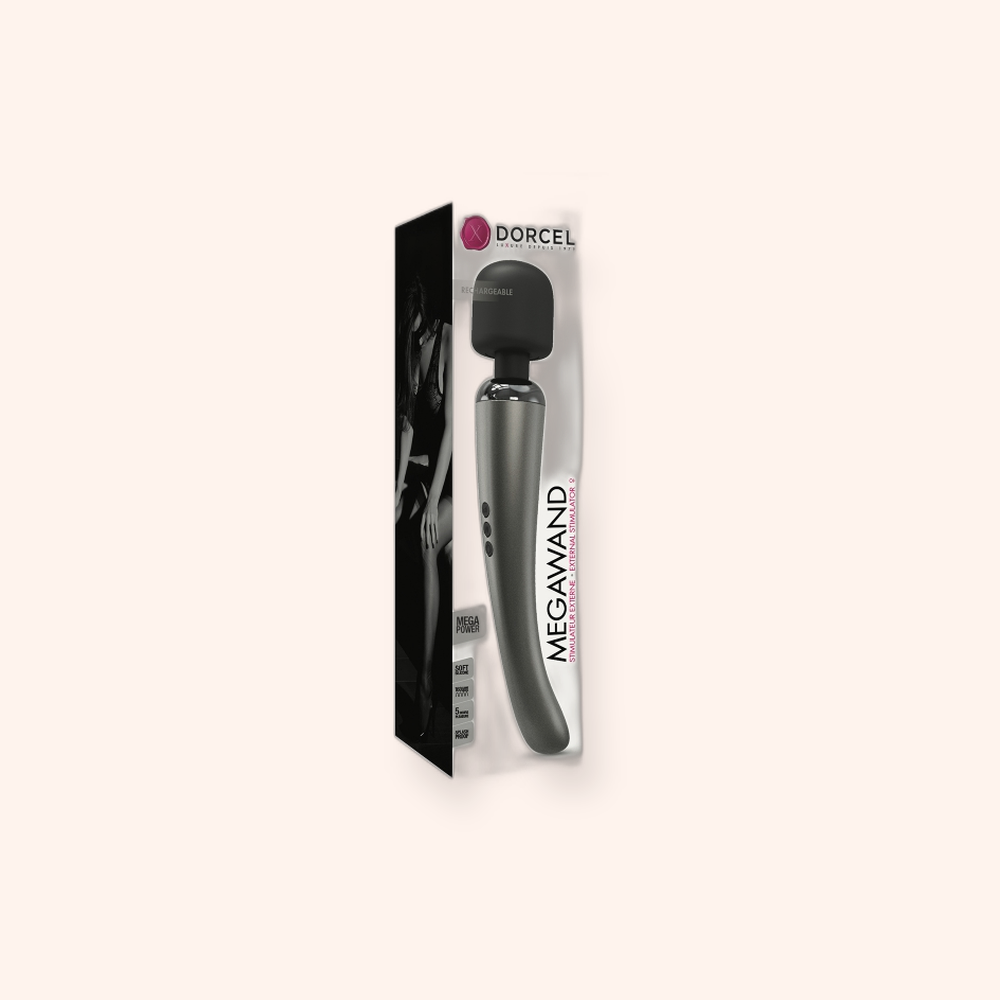 Vibromasseur Wand Megawand Silver Dorcel, puissant