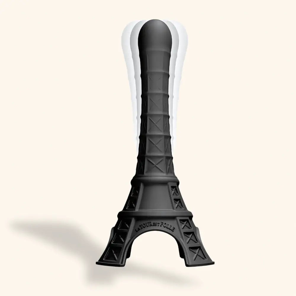La Tour Est Folle noire vibromasseur en silicone