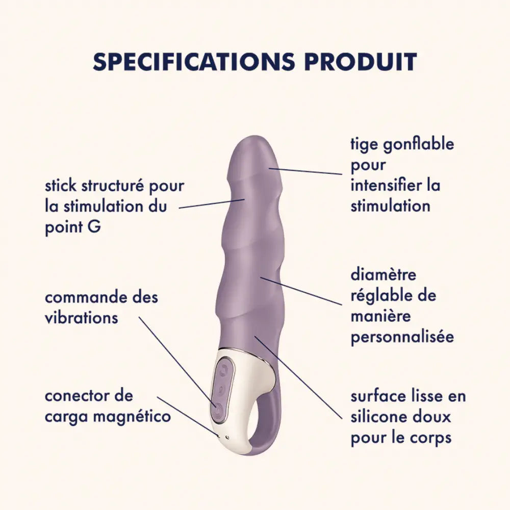 Satisfyer Air Pump Vibrator 1 vibromasseur gonflable
