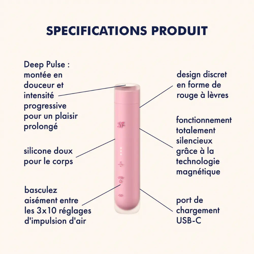 Satisfyer First Kiss vibromasseur air pulse