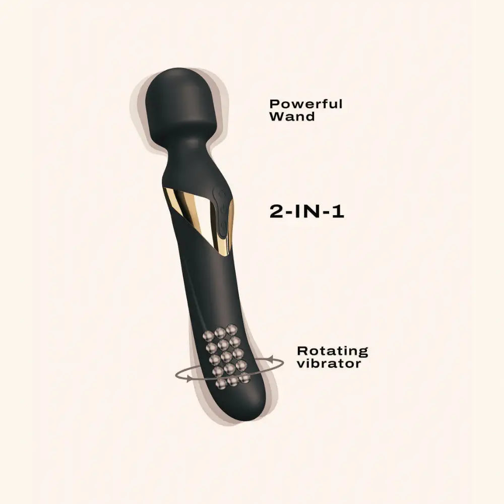 Vibromasseur wand Dual Orgasms Gold Dorcel