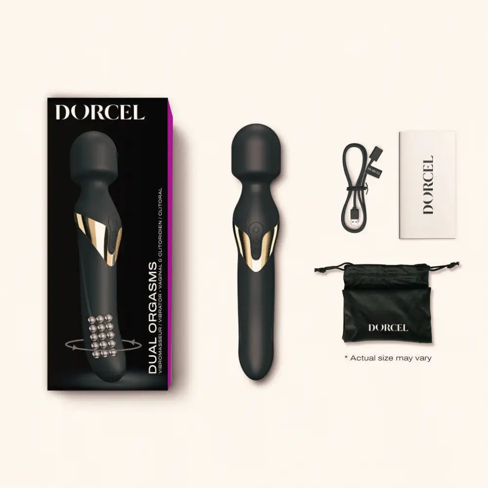 Vibromasseur wand Dual Orgasms Gold Dorcel