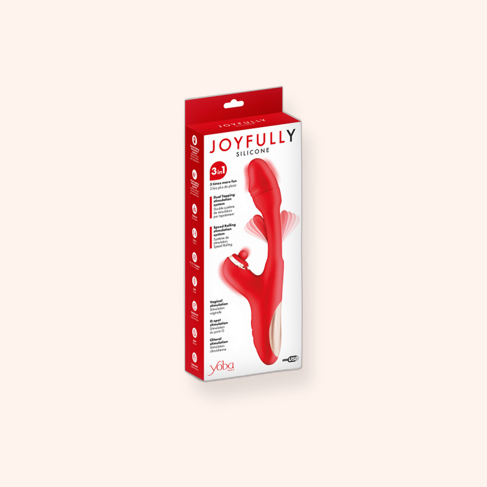 Vibromasseur rabbit 3-en-1 Joyfully Yoba