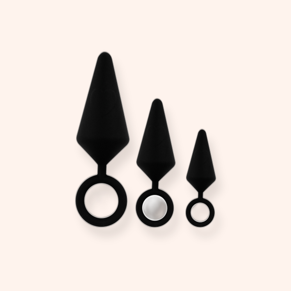 Kit d'entraînement anal Litolu, 3 plugs en silicone