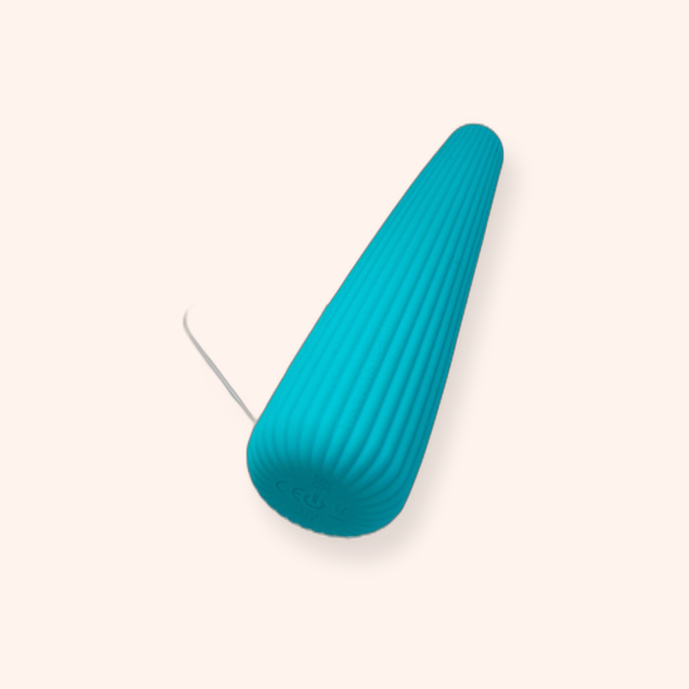 Vibromasseur IcyCone FairyGasm, stimulateur nervuré rechargeable