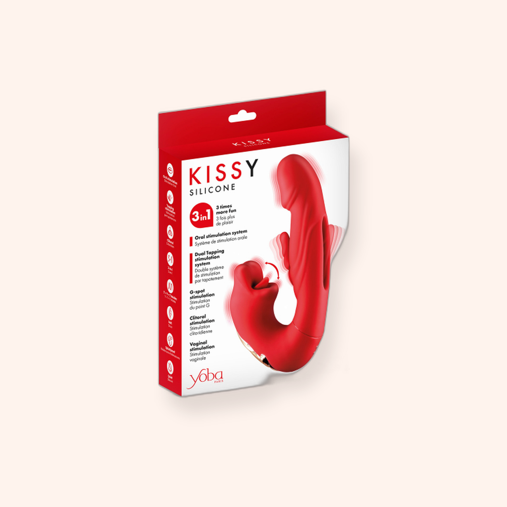 Vibromasseur rabbit 3-en-1 Kissy Yoba