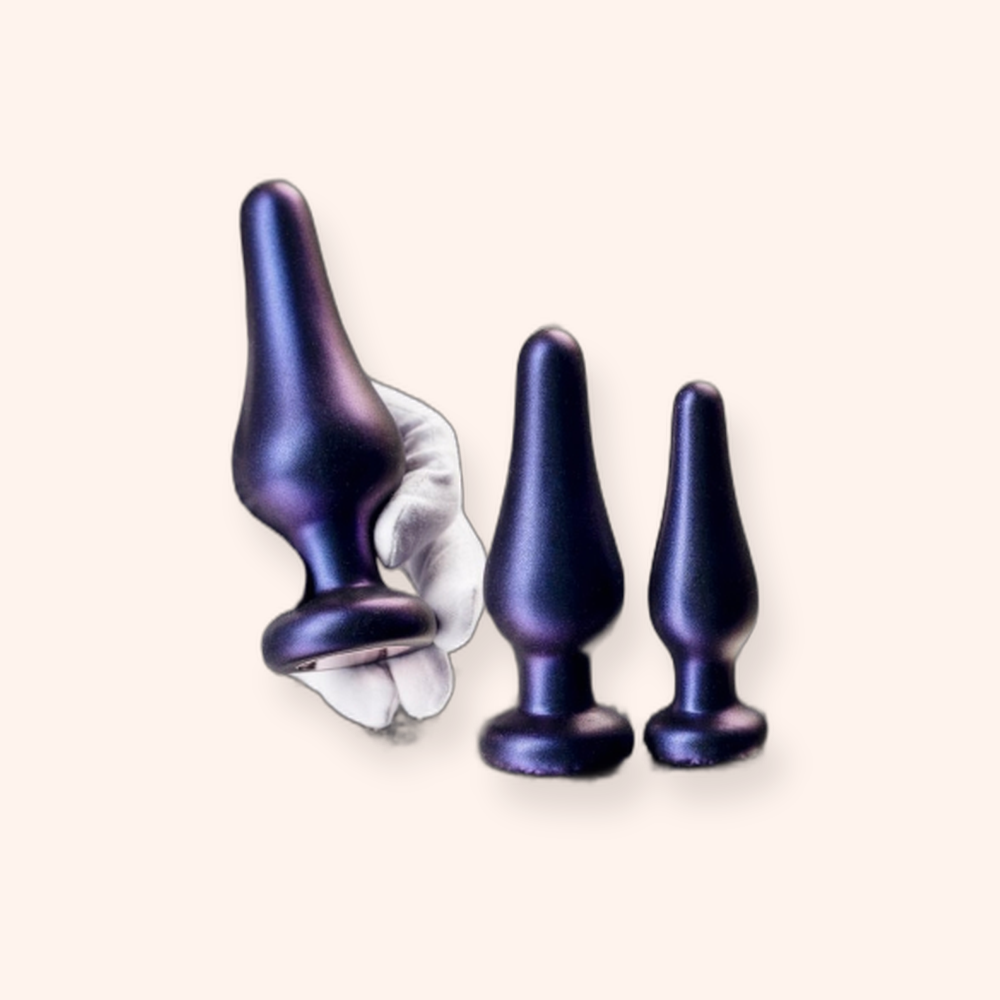 Kit de plugs anal Comet Hueman, 3 plugs