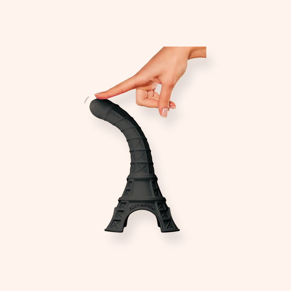 La Tour Est Folle noire vibromasseur en silicone