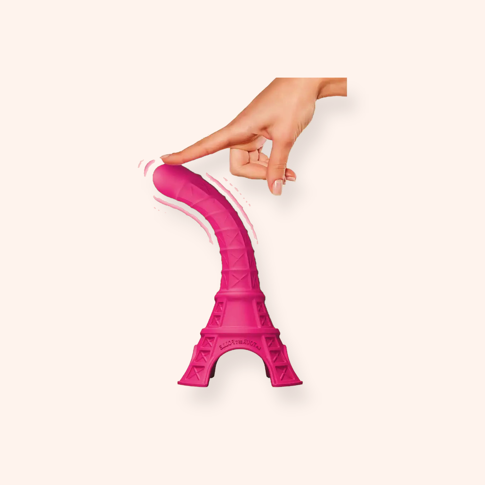 La Tour Est Folle rose vibromasseur en silicone