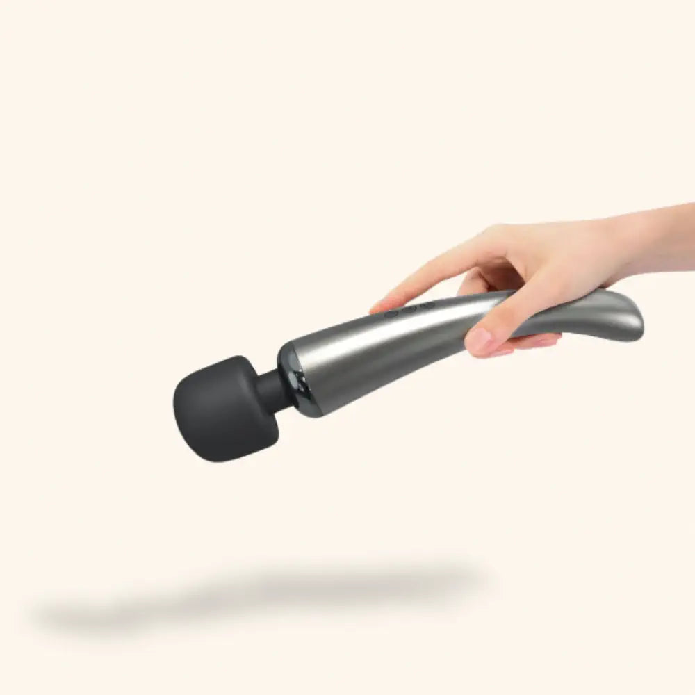 vibromasseur wand Megawand argent Dorcel