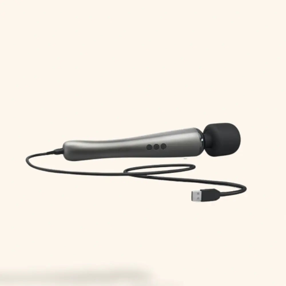 vibromasseur wand Megawand argent Dorcel